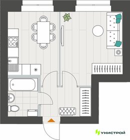 Квартира 33,9 м², 1-комнатная - изображение 1