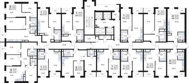 Квартира 79,4 м², 3-комнатная - изображение 2
