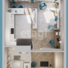 Квартира 40 м², 1-комнатная - изображение 2