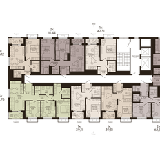 Квартира 39,3 м², 1-комнатная - изображение 2