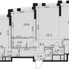 Квартира 86,9 м², 3-комнатная - изображение 2