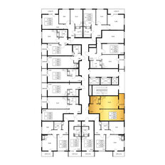 Квартира 46 м², 1-комнатная - изображение 3