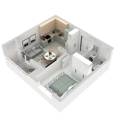 Квартира 37,4 м², 1-комнатная - изображение 5