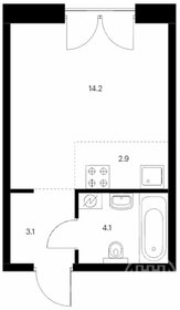 Квартира 24,3 м², студия - изображение 1
