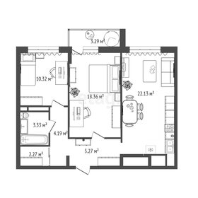Квартира 56,3 м², 2-комнатная - изображение 1