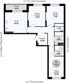 Квартира 78,2 м², 3-комнатная - изображение 3