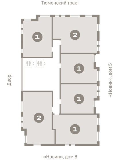 60 м², 2-комнатная квартира 7 450 000 ₽ - изображение 100