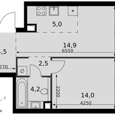Квартира 45,1 м², 2-комнатная - изображение 2
