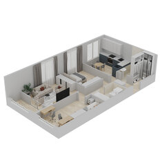 Квартира 67,9 м², 3-комнатная - изображение 3