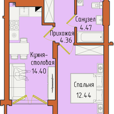Квартира 39,8 м², 1-комнатная - изображение 4