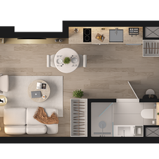 Квартира 22,7 м², студия - изображение 2