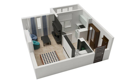 Квартира 38,3 м², 1-комнатная - изображение 2