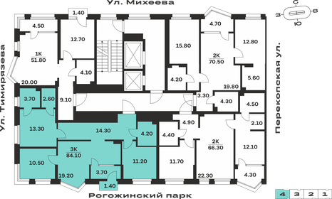 Квартира 84,1 м², 3-комнатная - изображение 2