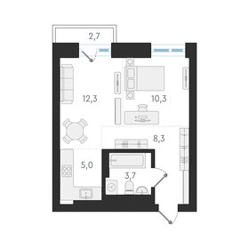 Квартира 39,6 м², 2-комнатная - изображение 1