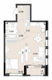 Квартира 53,9 м², 2-комнатная - изображение 2