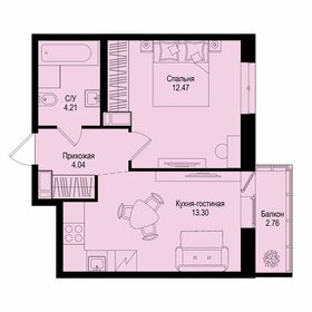 Квартира 34,9 м², 1-комнатная - изображение 1
