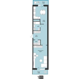 Квартира 60,2 м², 2-комнатная - изображение 1