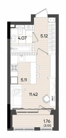 Квартира 27,5 м², студия - изображение 2
