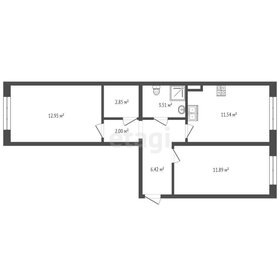 Квартира 51,2 м², 2-комнатная - изображение 1