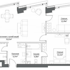 Квартира 80 м², 2-комнатная - изображение 3