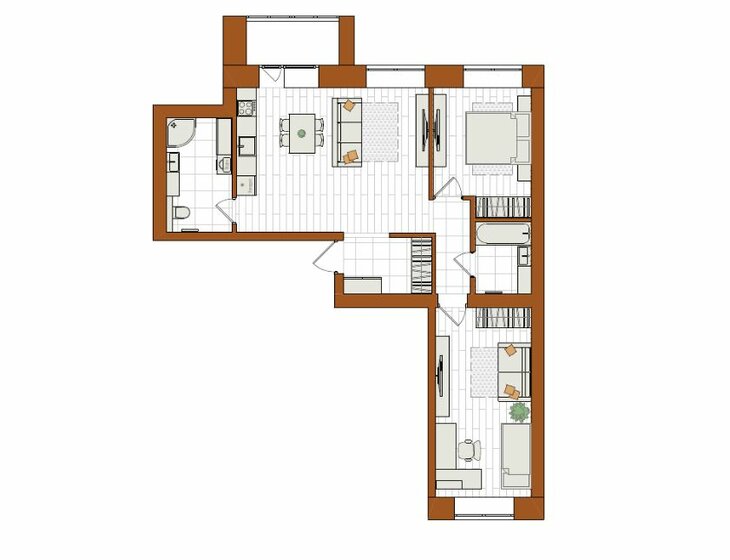 94,8 м², 4-комнатная квартира 11 565 600 ₽ - изображение 26