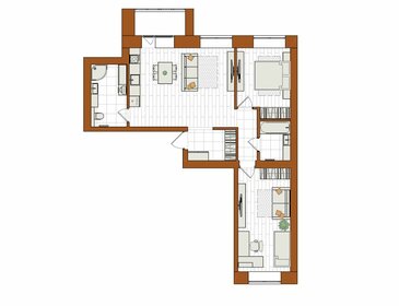 Квартира 75,8 м², 3-комнатная - изображение 1