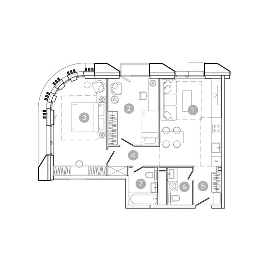 71,4 м², 3-комнатная квартира 17 299 000 ₽ - изображение 97