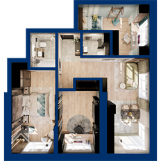Квартира 73,1 м², 3-комнатная - изображение 3