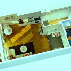 Квартира 27 м², 1-комнатная - изображение 1