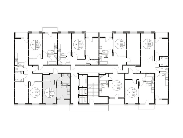 25 м², 1-комнатная квартира 4 800 000 ₽ - изображение 97