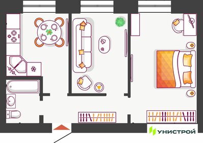 Квартира 51,1 м², 2-комнатная - изображение 1