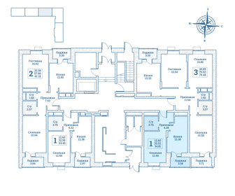 Квартира 34,8 м², 1-комнатная - изображение 2
