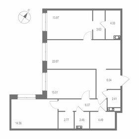 Квартира 98,4 м², 3-комнатная - изображение 1