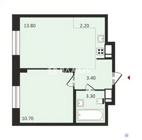 Квартира 32 м², 1-комнатные - изображение 2
