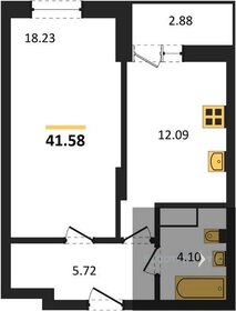 Квартира 41,6 м², 1-комнатная - изображение 1