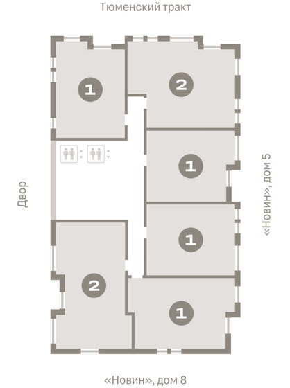 60 м², 2-комнатная квартира 7 450 000 ₽ - изображение 103