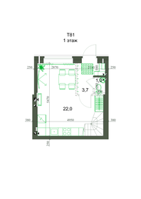 Квартира 76,4 м², 3-комнатная - изображение 1