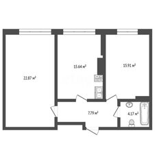 Квартира 69,3 м², 2-комнатная - изображение 4
