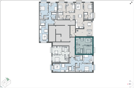 Квартира 38,4 м², 1-комнатная - изображение 2