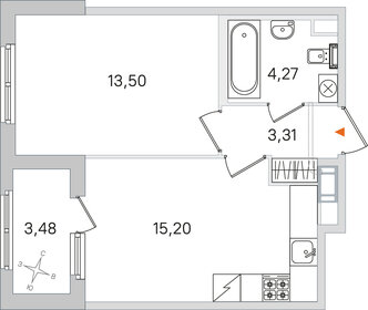 Квартира 38 м², 1-комнатная - изображение 1