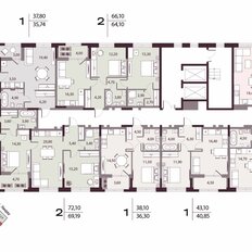 Квартира 39,6 м², 1-комнатная - изображение 2