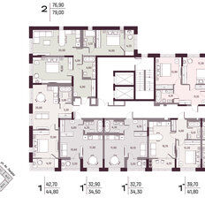 Квартира 46,3 м², 1-комнатная - изображение 2