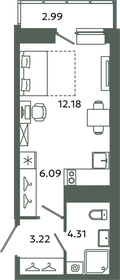 Квартира 25,8 м², студия - изображение 1