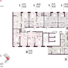 Квартира 79,8 м², 3-комнатная - изображение 2