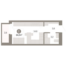 Квартира 24 м², студия - изображение 3