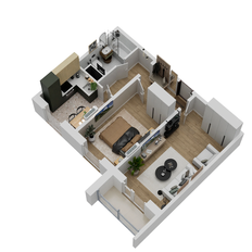 Квартира 48,5 м², 2-комнатная - изображение 4