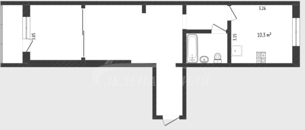 48,5 м², 1-комнатная квартира 5 600 000 ₽ - изображение 50