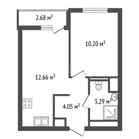 Квартира 31,5 м², 1-комнатная - изображение 1