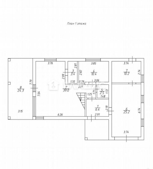 39,4 м², 1-комнатная квартира 7 870 000 ₽ - изображение 23