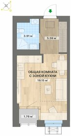 Квартира 29,4 м², 1-комнатная - изображение 1
